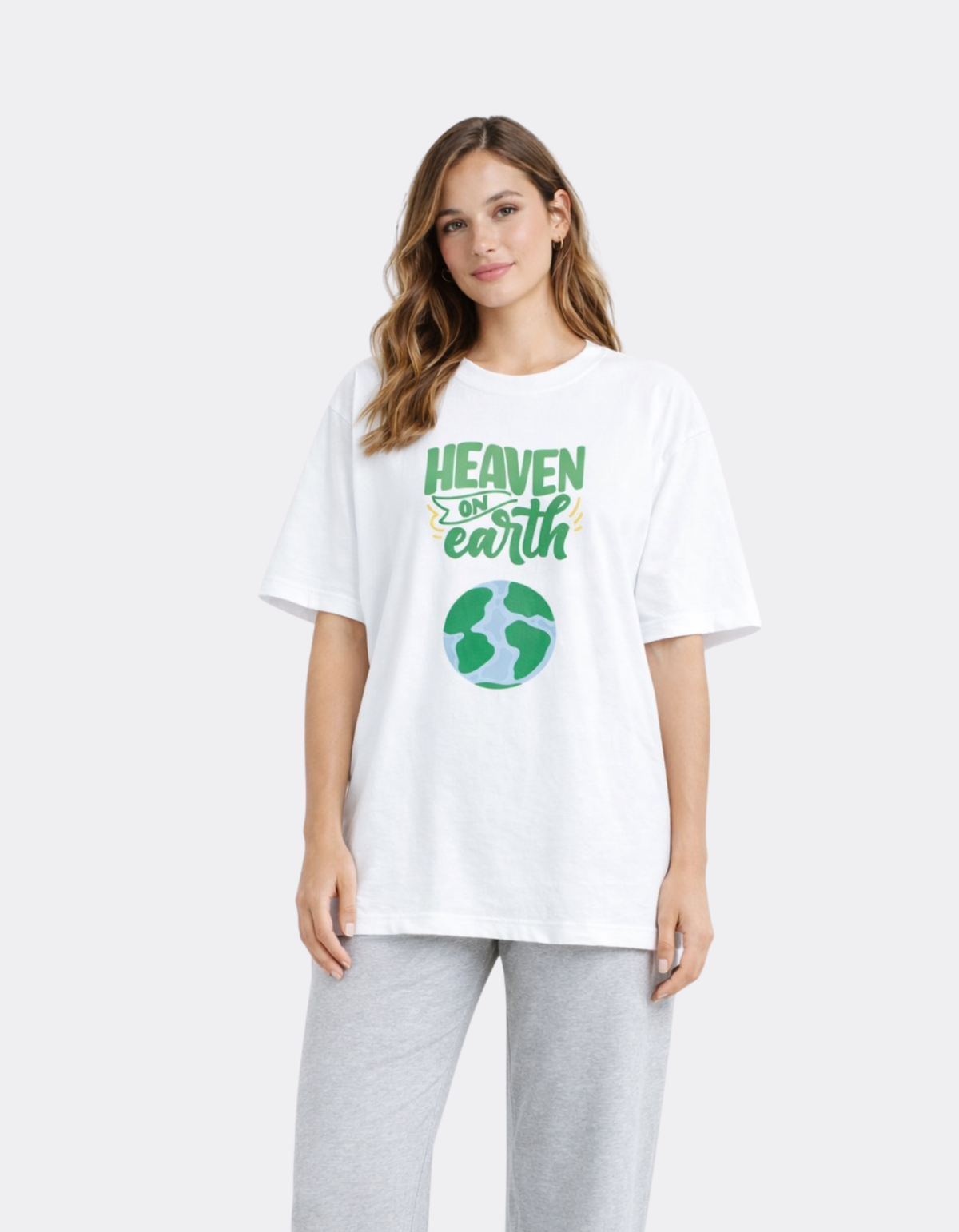 Heaven on Earth - Women Oversized T-Shirt
