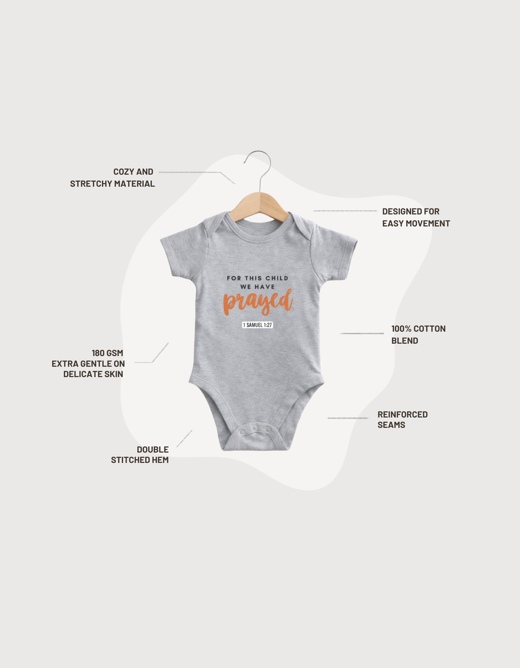 Prayed for this Child - Kids Rompers