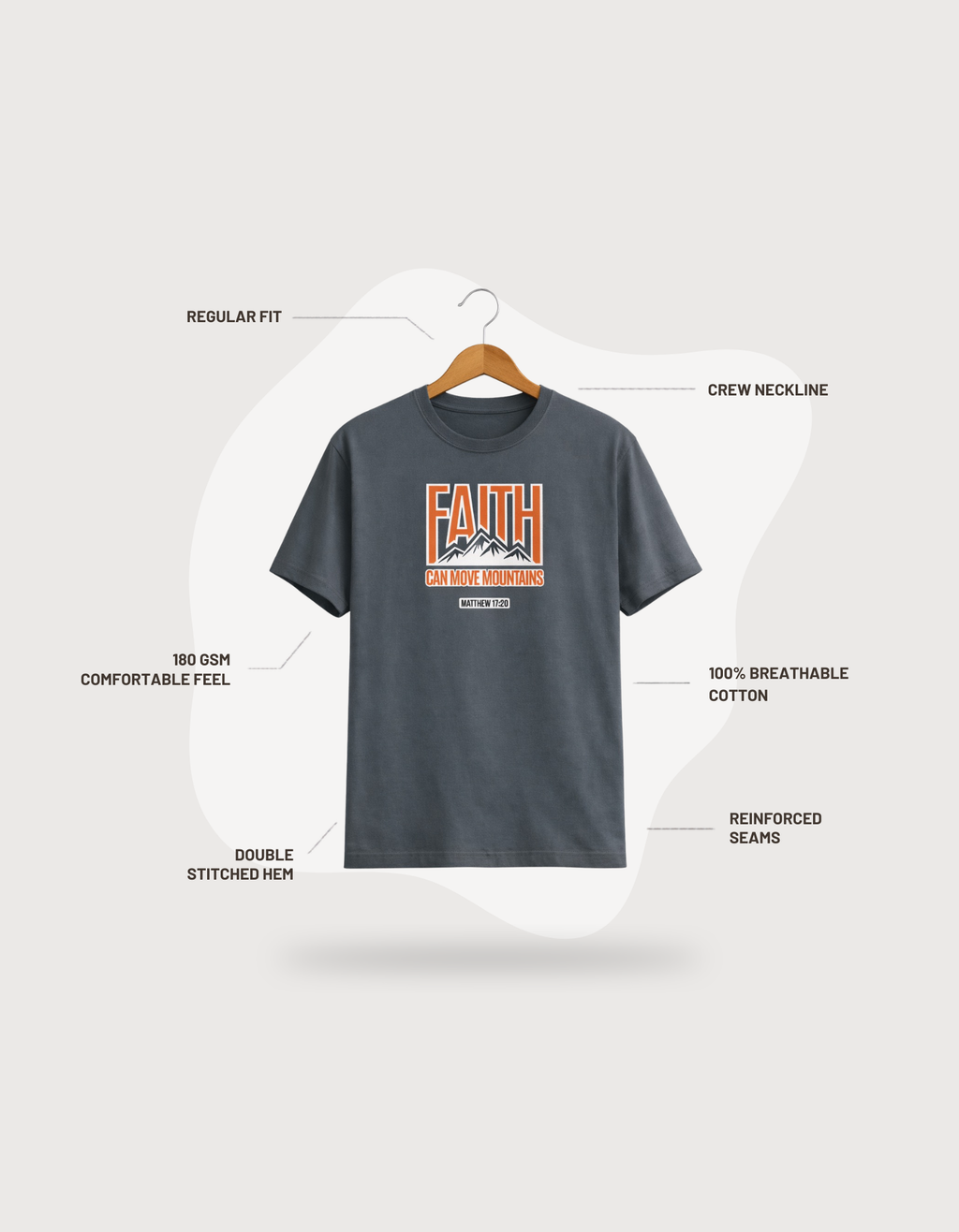 Faith Can Move Mountains - Men's Classic T-Shirt