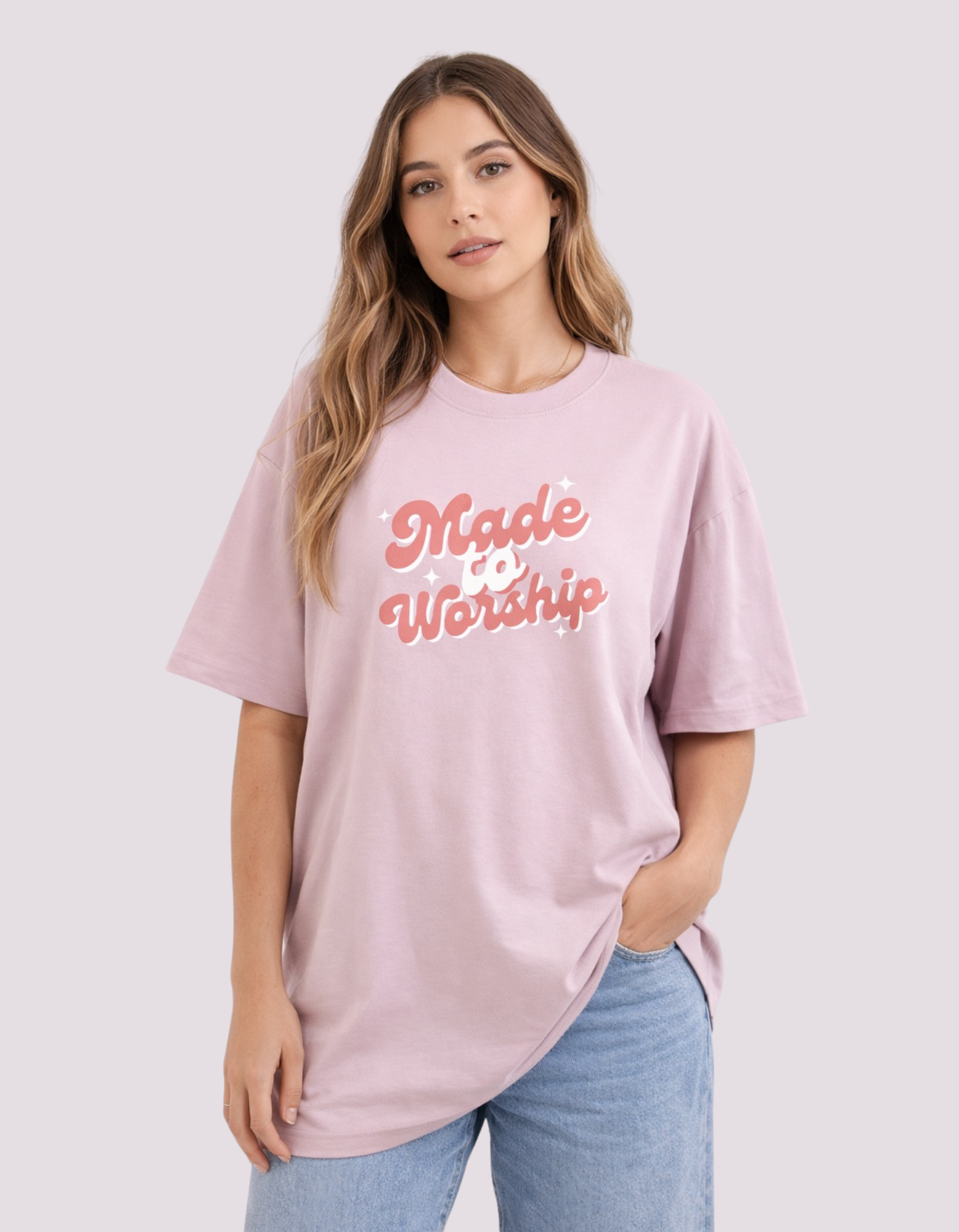 Made to Worship - Women Oversized T-Shirt