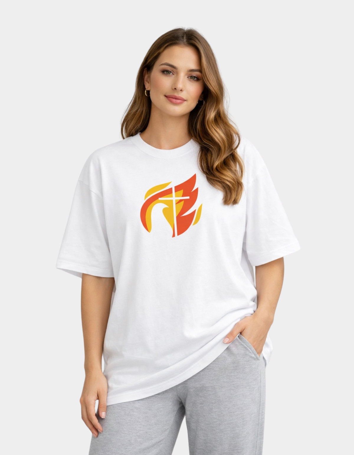 Fire of the Spirit - Women Oversized T-Shirt