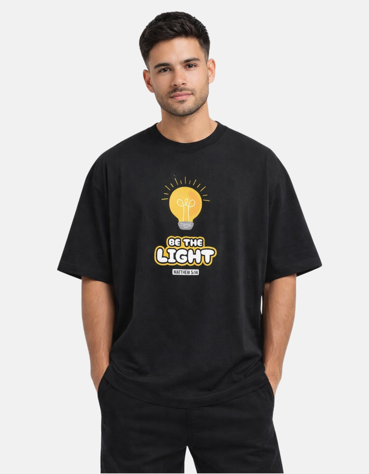 Be The Light - Men’s Oversized T-Shirt