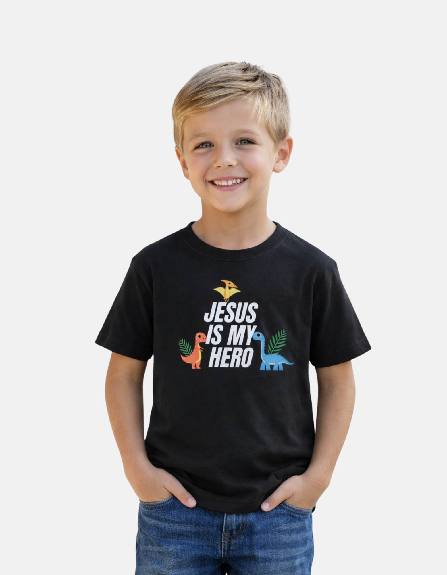 Jesus Is My Hero - Boy's T-Shirt