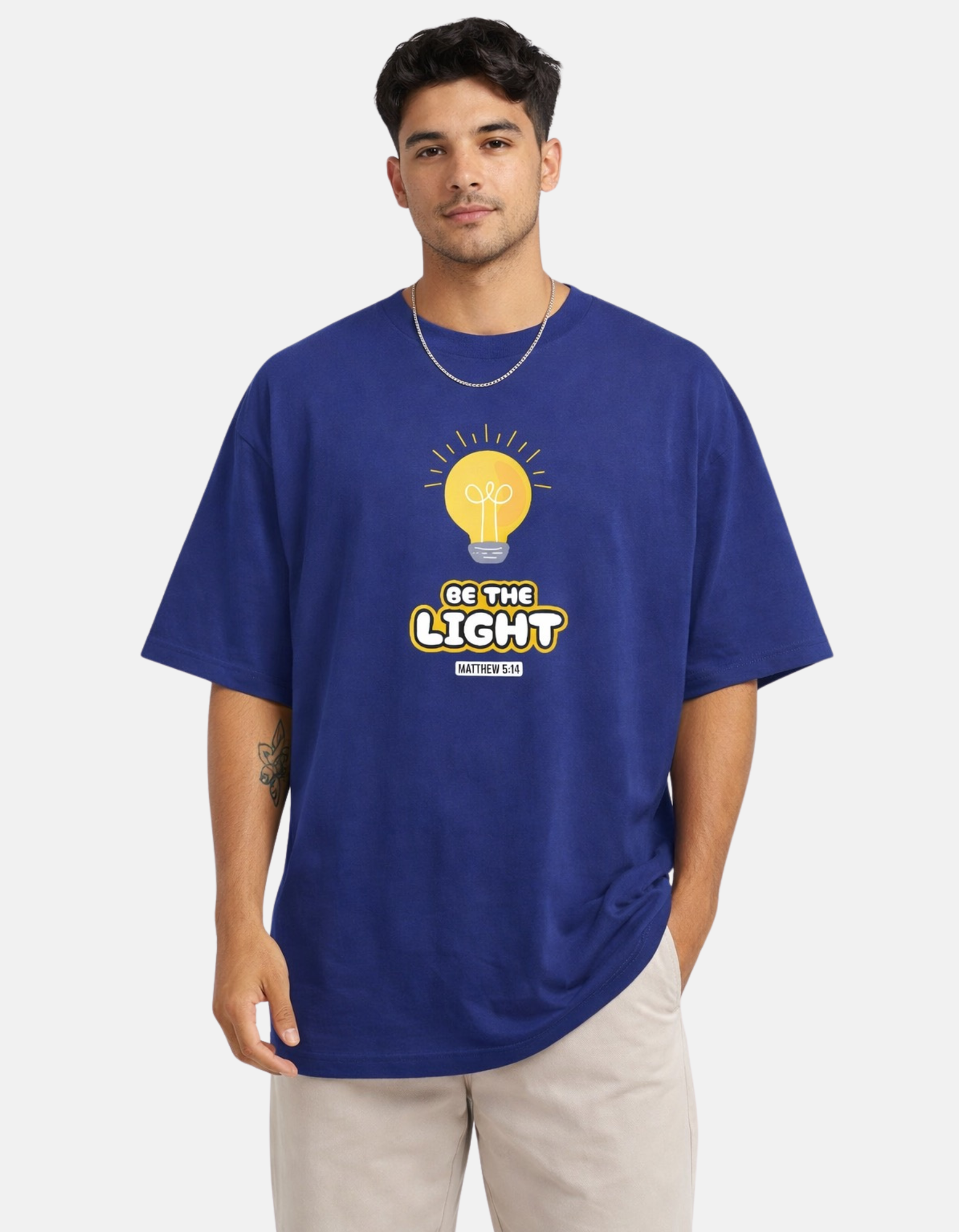 Be The Light - Men’s Oversized T-Shirt