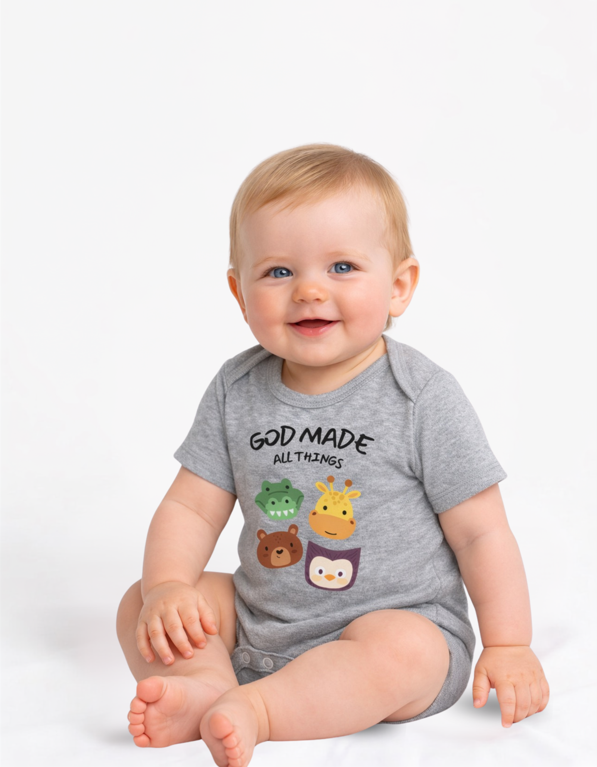 God made all things - Kids Rompers