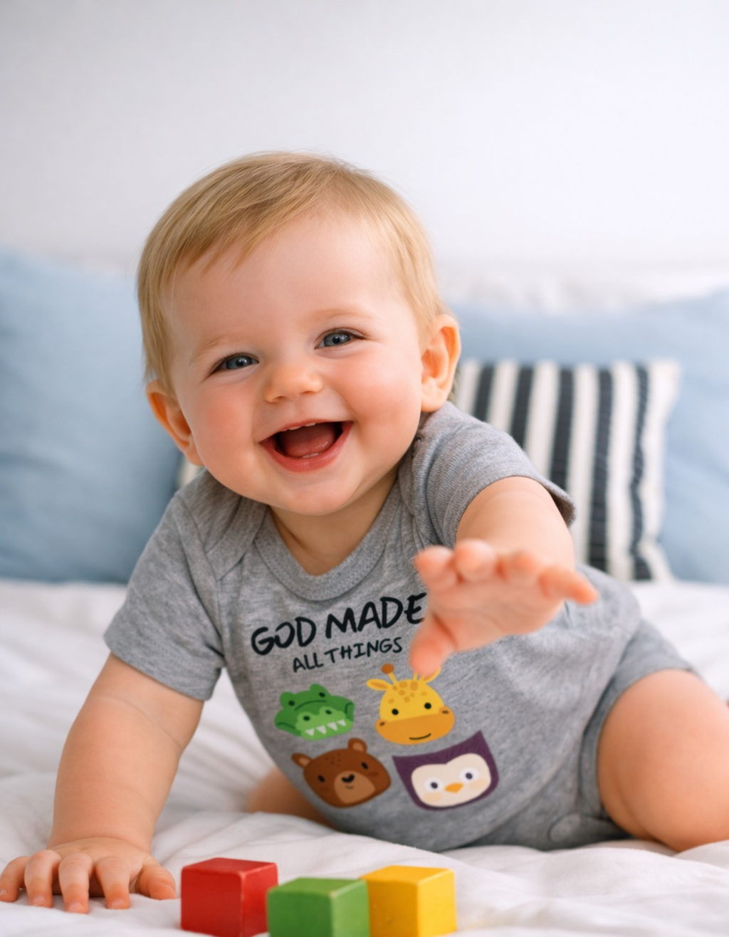 God made all things - Kids Rompers