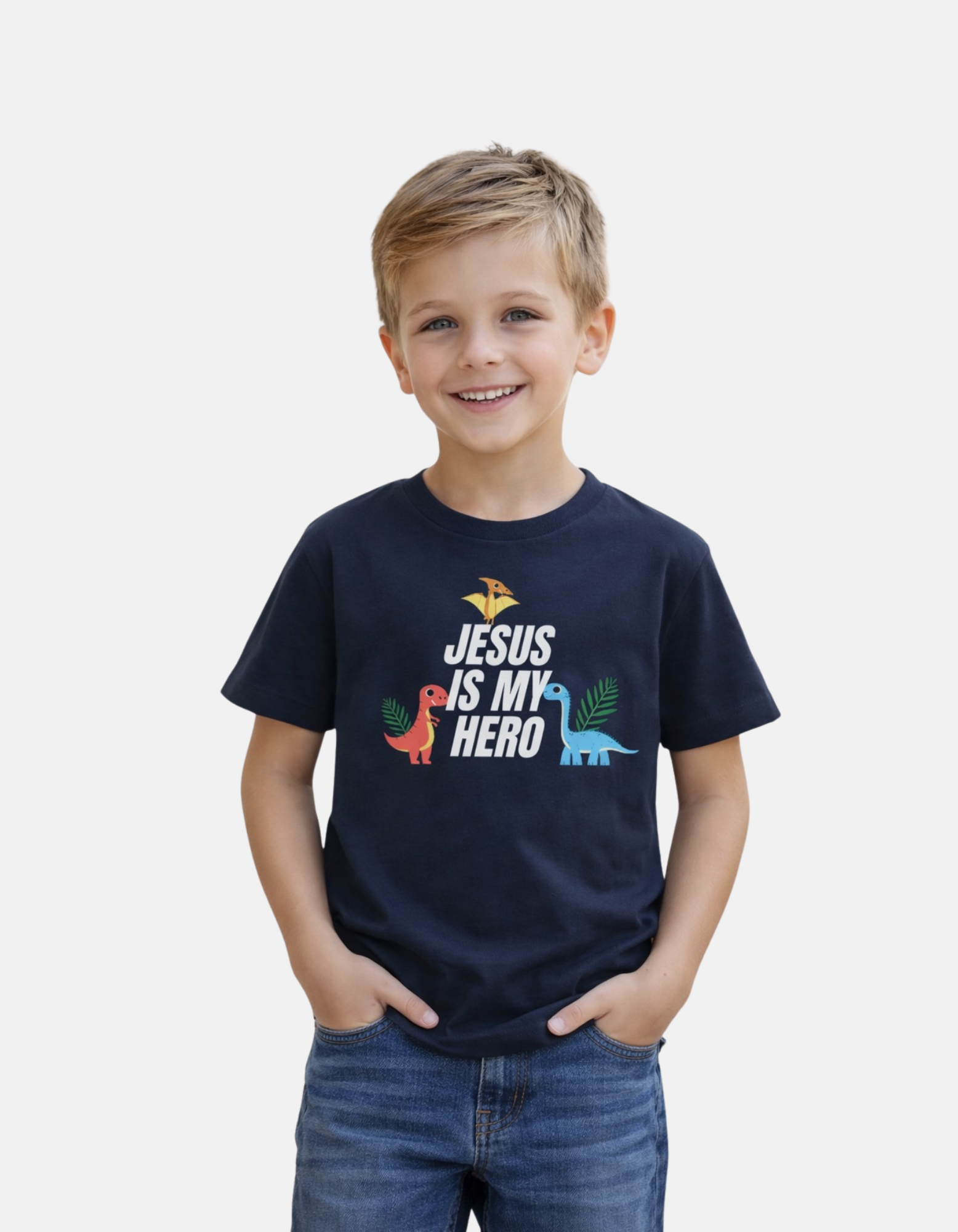 Jesus Is My Hero - Boy's T-Shirt