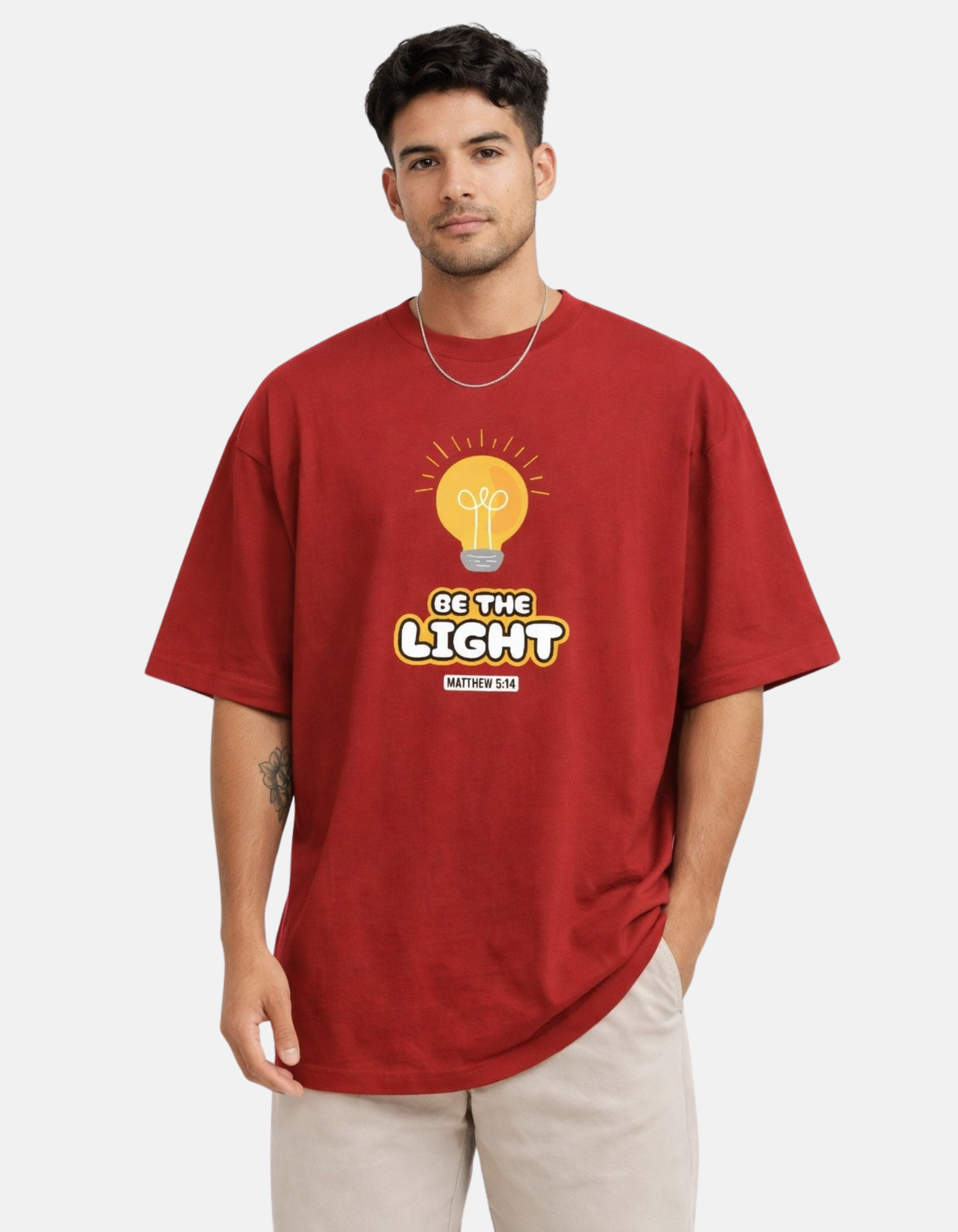 Be The Light - Men’s Oversized T-Shirt