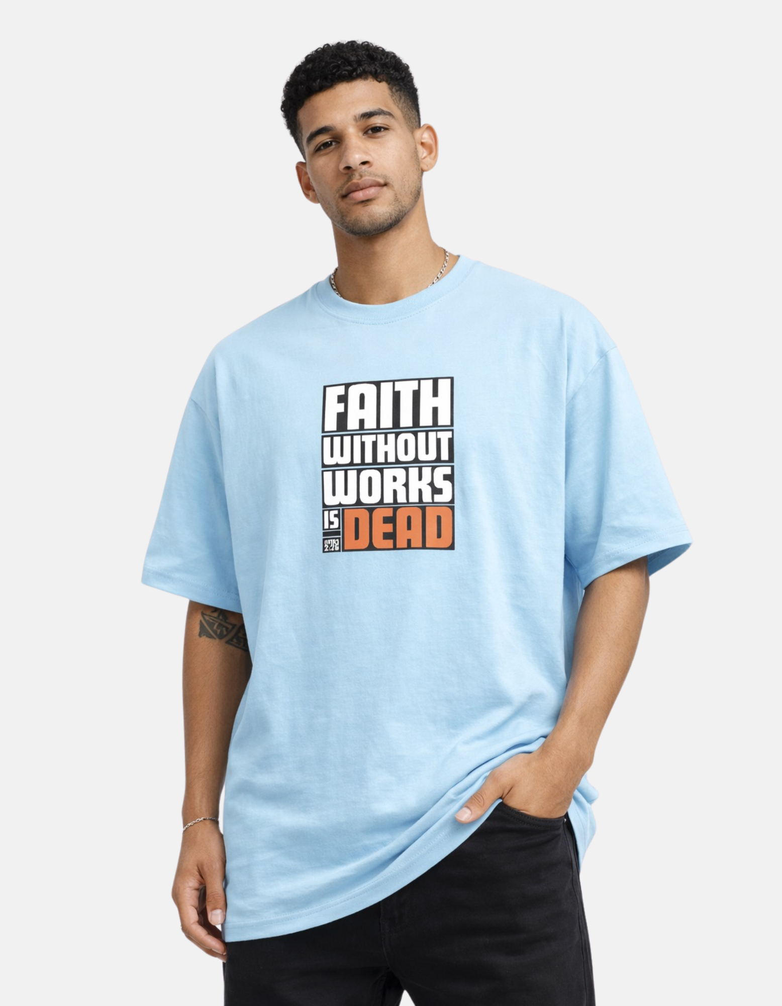 Faith Without Work - Men Classic Crew T-Shirt